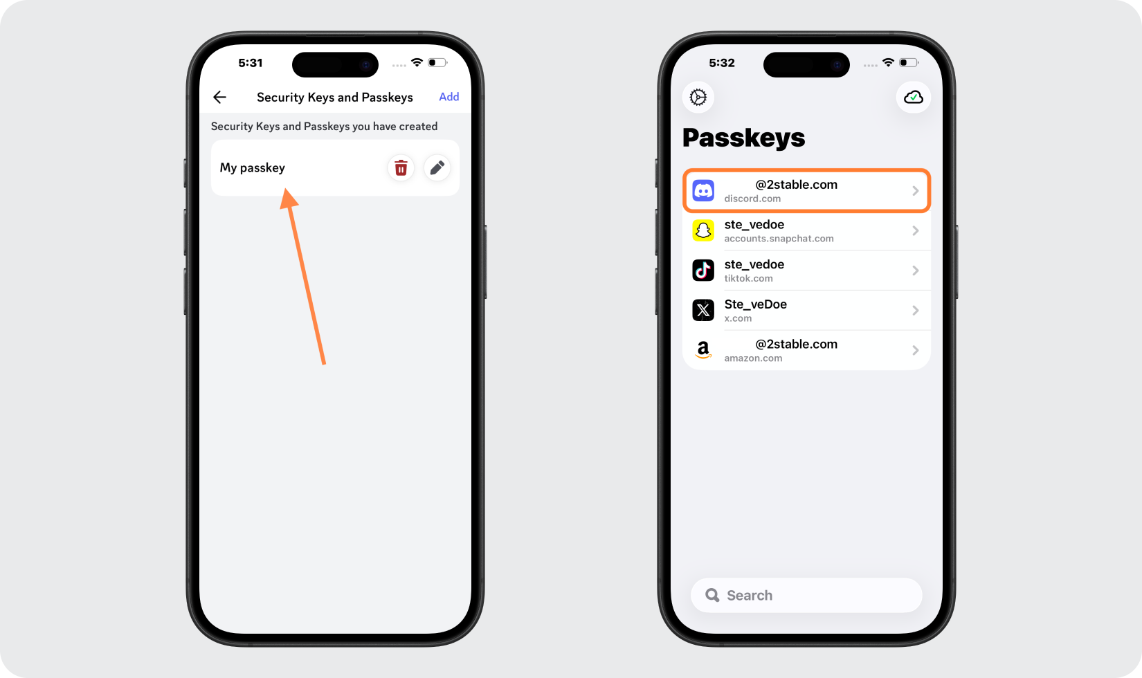 Confirm Your Passkey