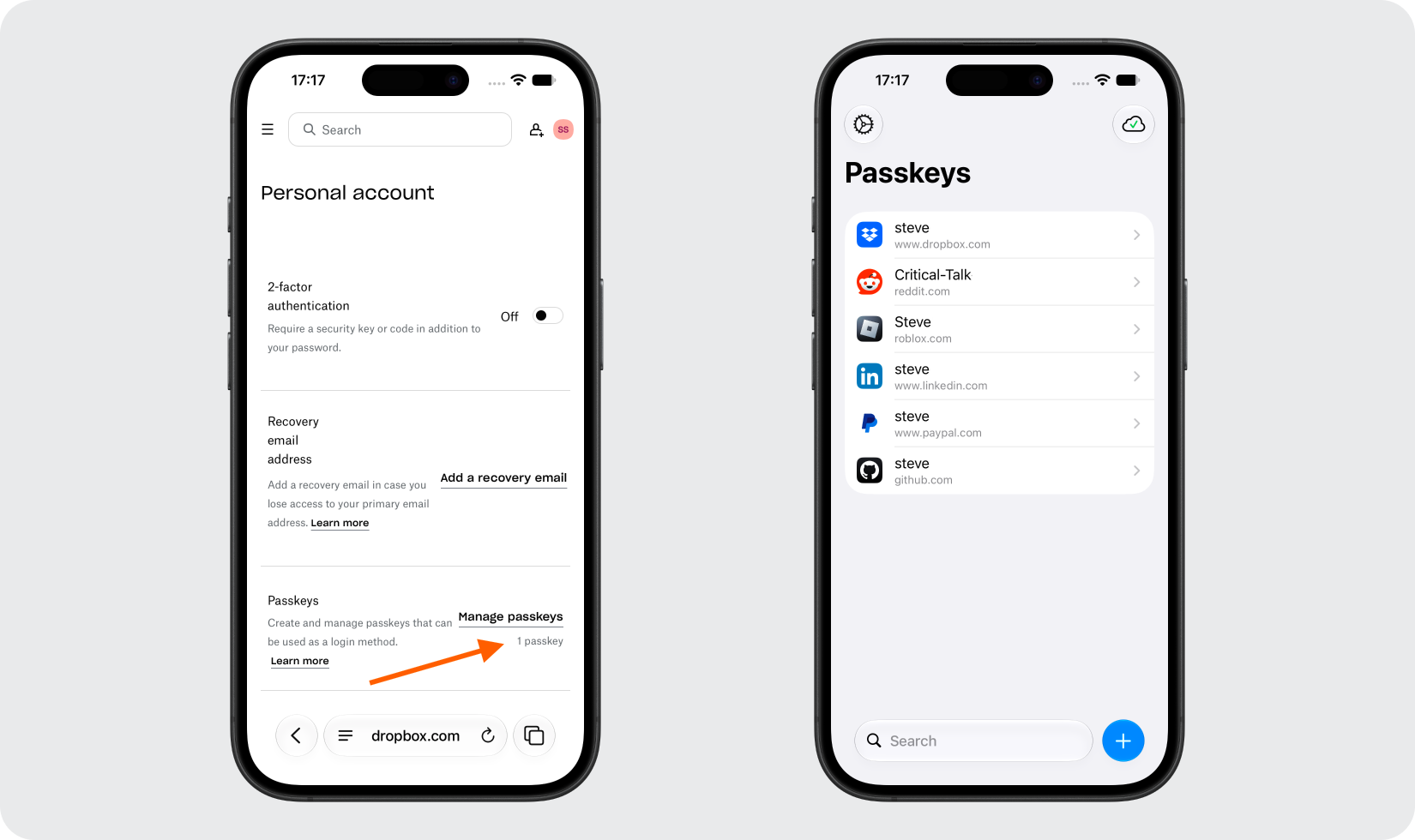 Confirm Your Passkey