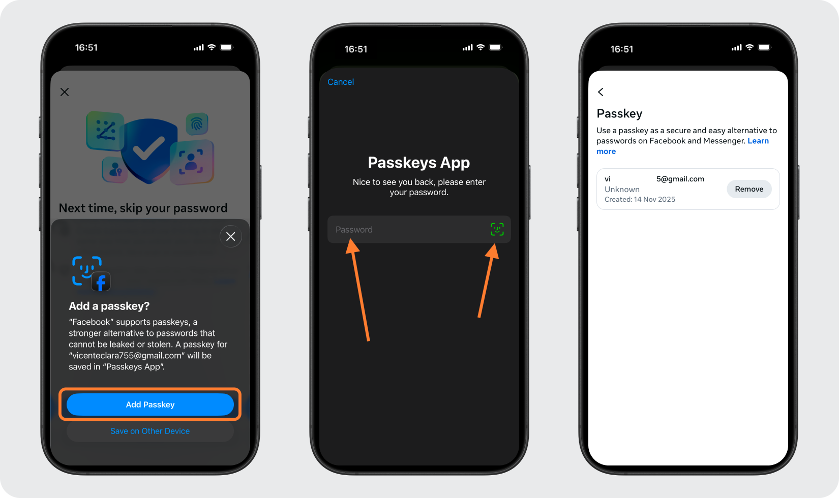Set & Save Your Passkey