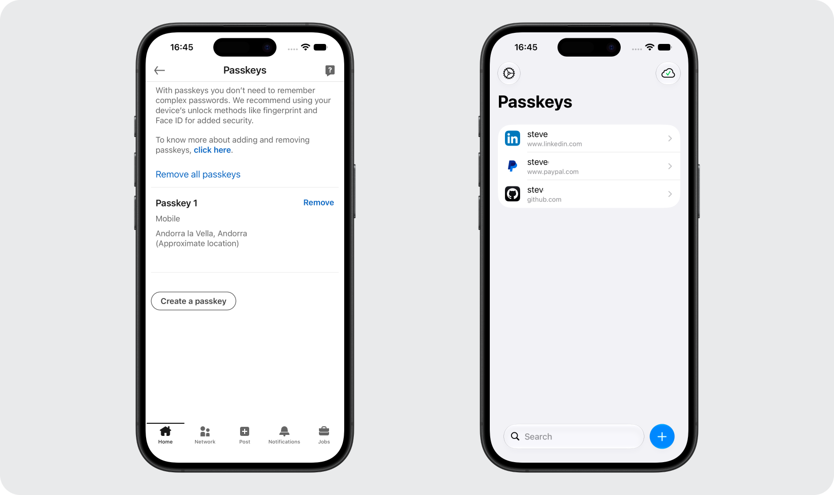 Confirm Your Passkey