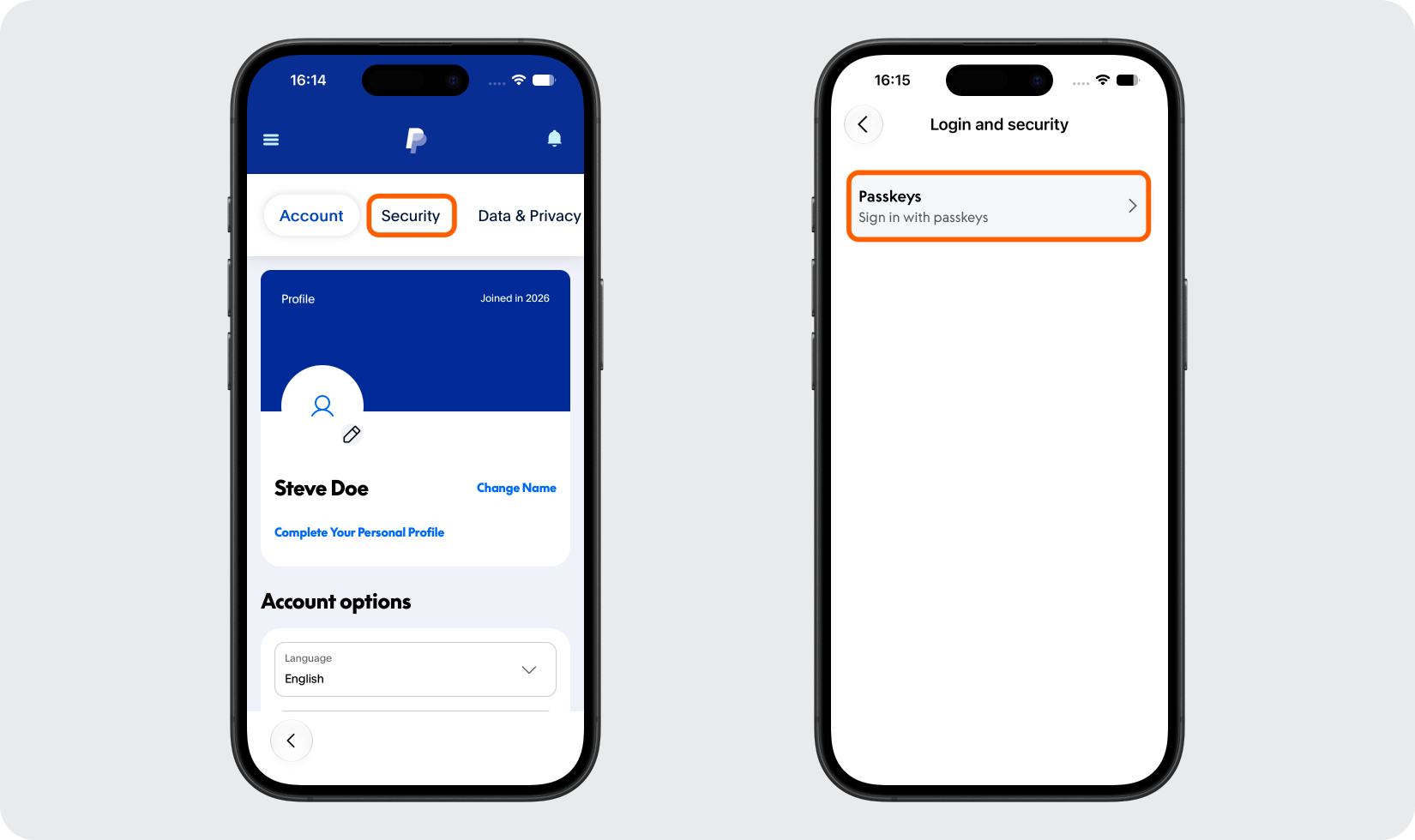 Open Your PayPal Security Settings