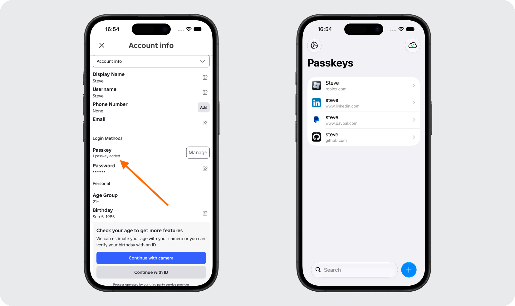 Confirm Your Passkey