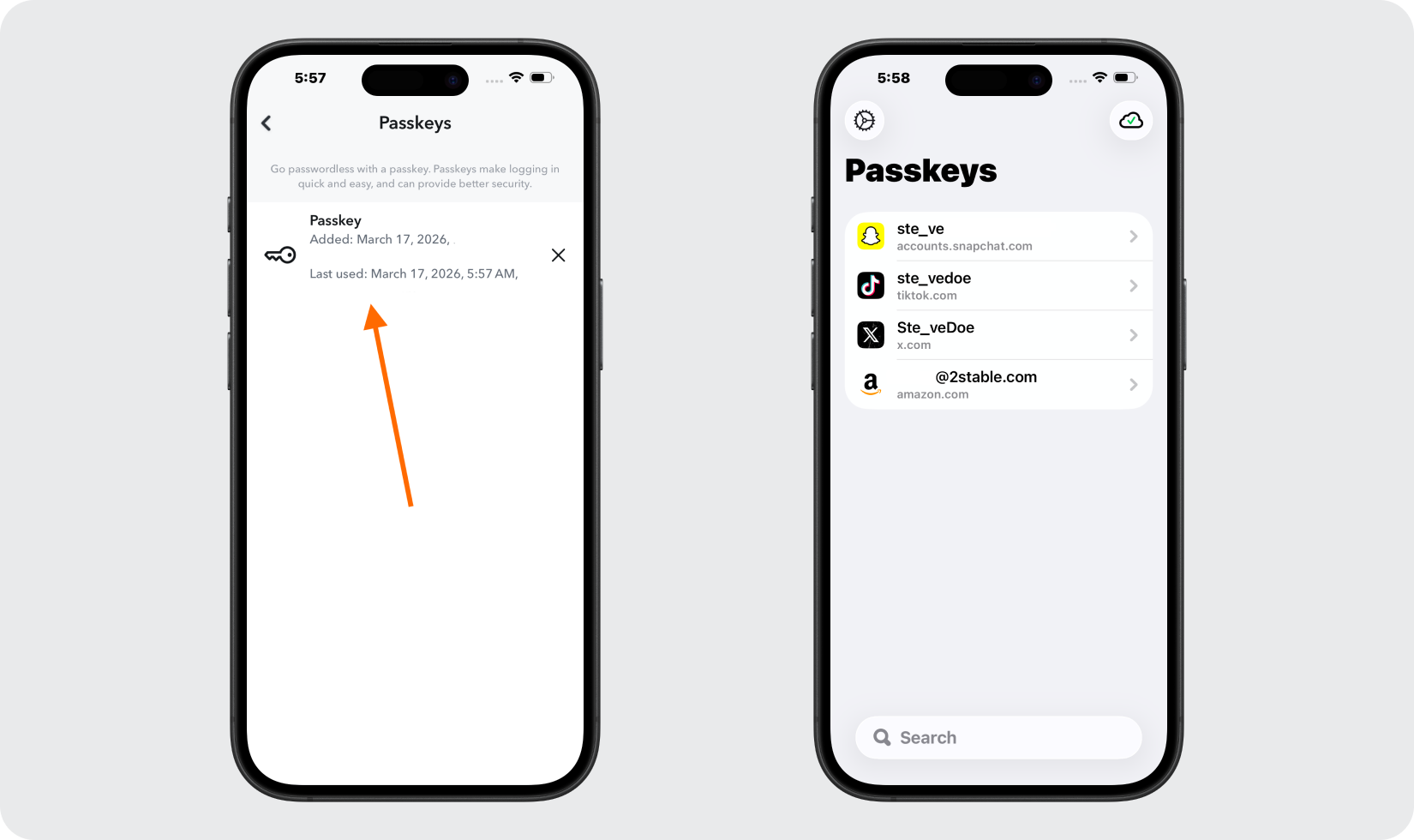 Confirm Your Passkey