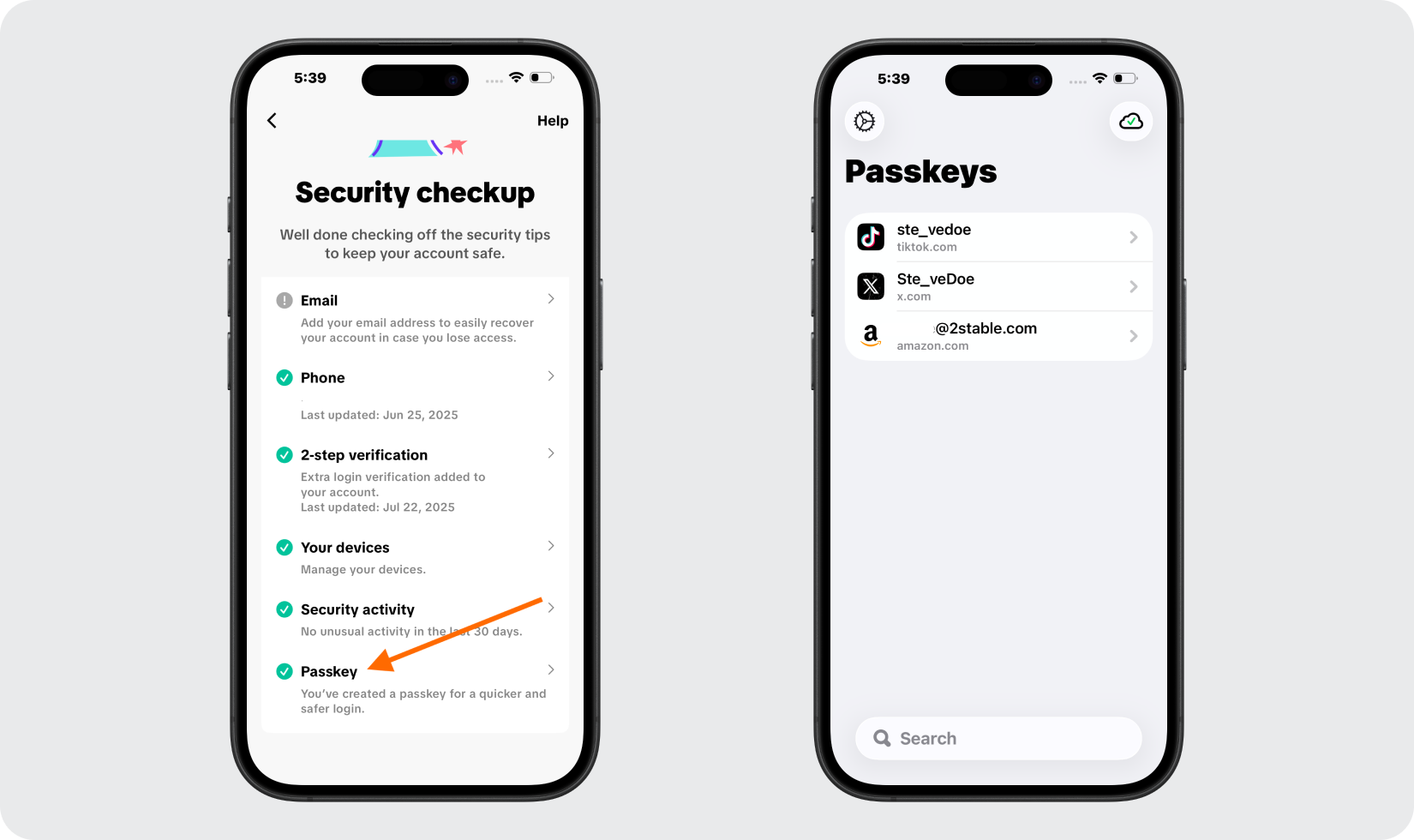 Confirm Your Passkey