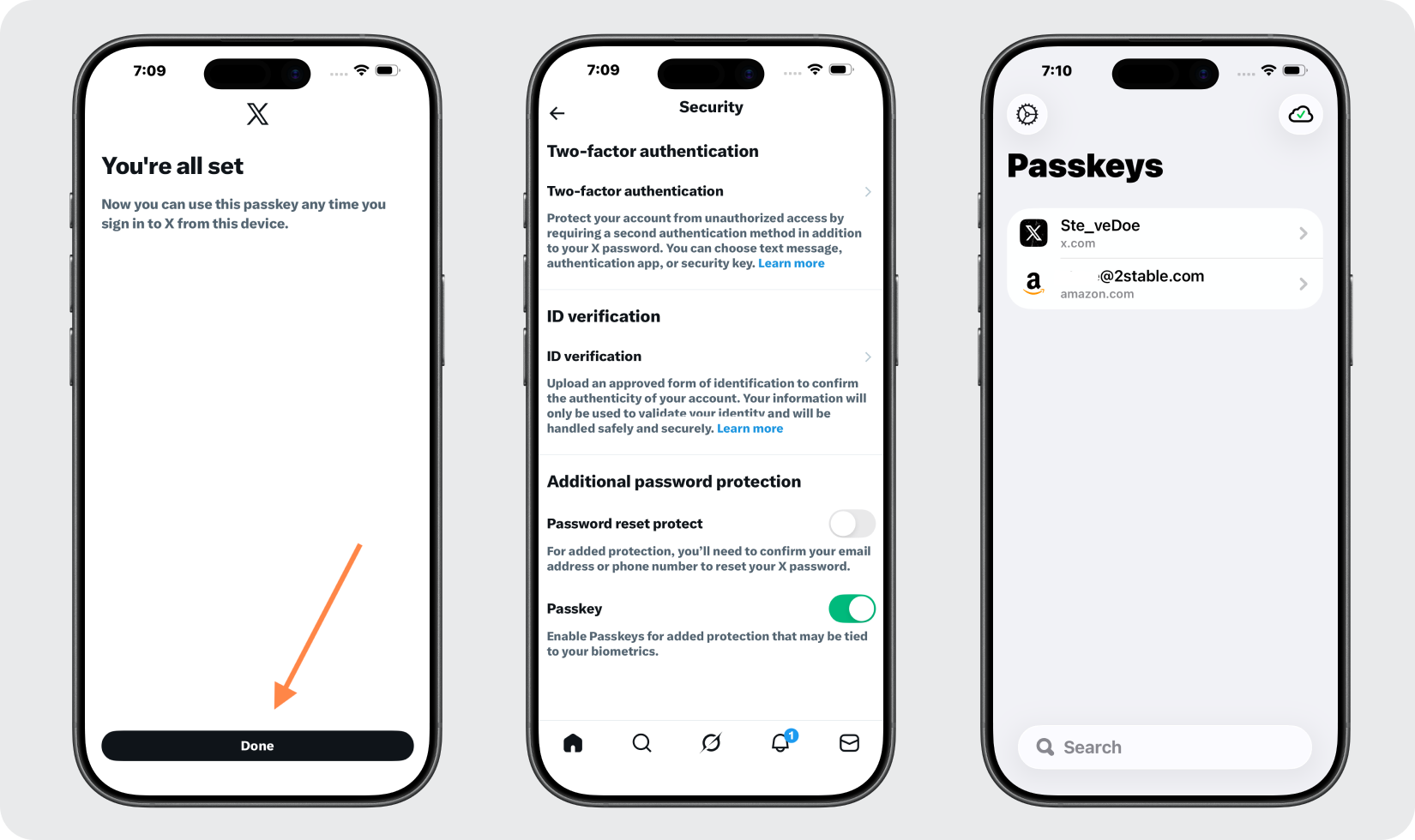 Set & Save Your Passkey